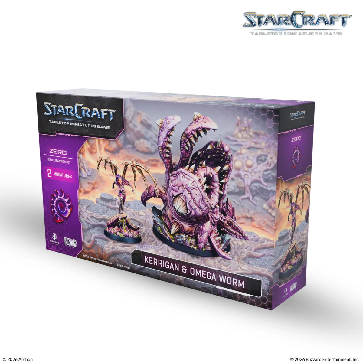 Archon Studio Starcraft StarCraft: The Miniatures Game - Zerg - Kerrigan & Omega Worm Hero Expansion Set