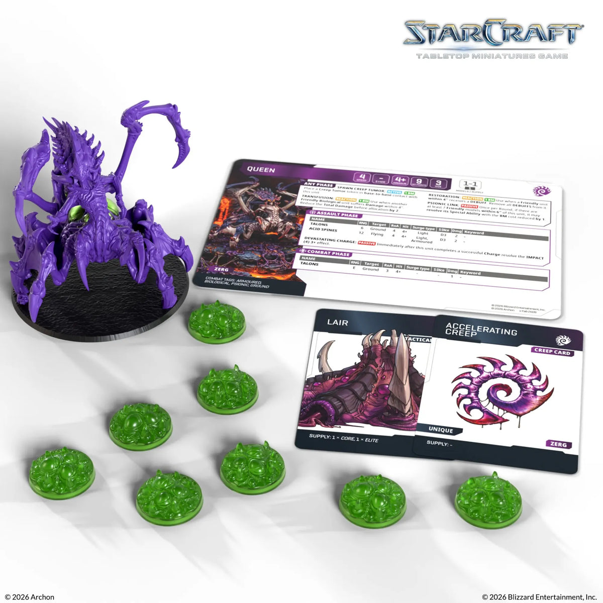 Archon Studio Starcraft StarCraft: The Miniatures Game - Zerg - Queen Expansion Set