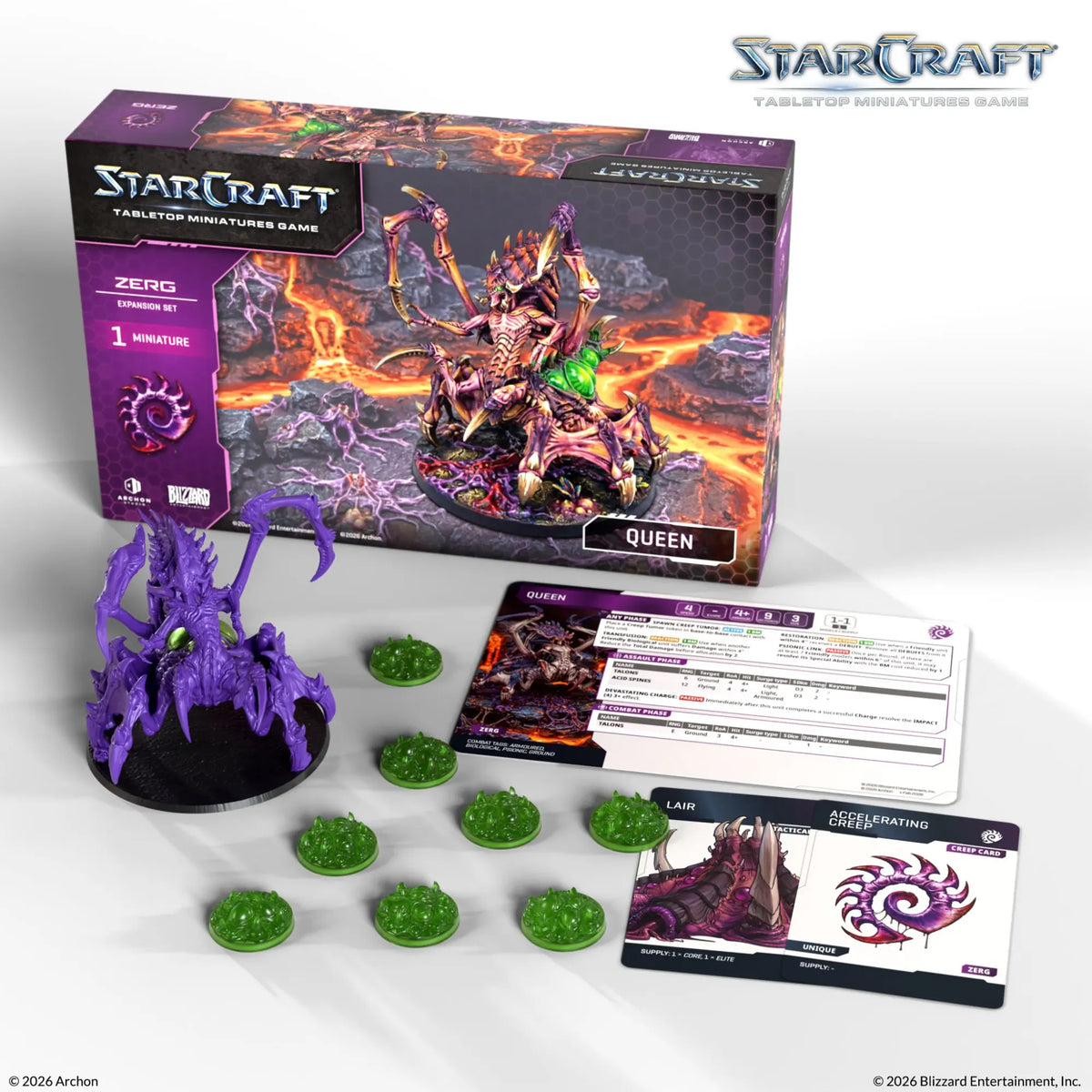 Archon Studio Starcraft StarCraft: The Miniatures Game - Zerg - Queen Expansion Set