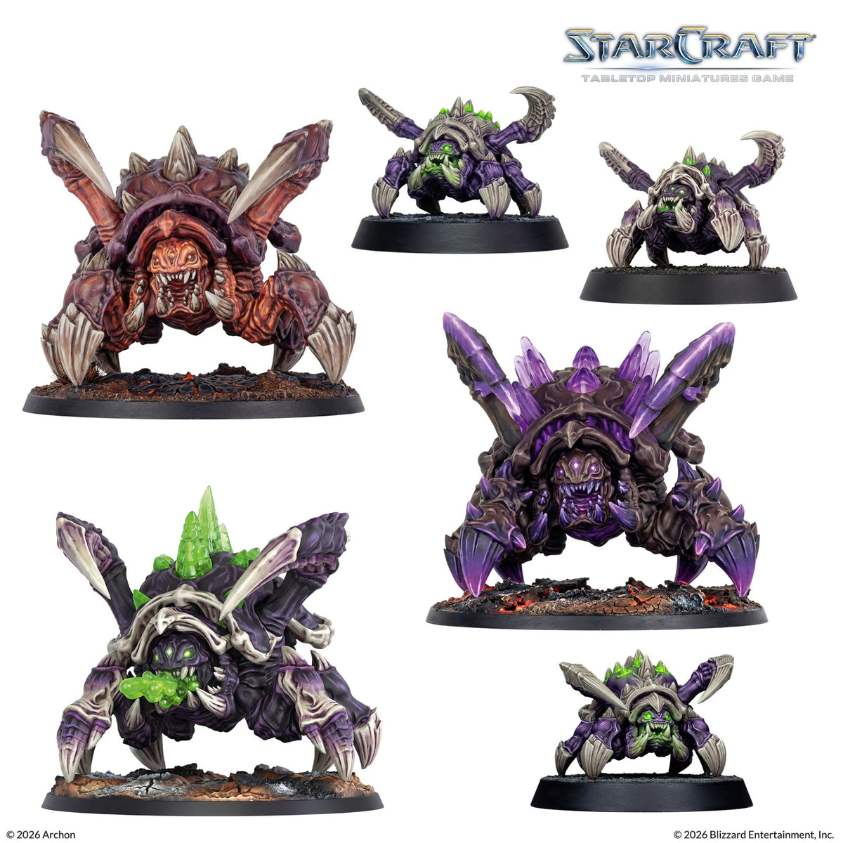 Archon Studio Starcraft StarCraft: The Miniatures Game - Zerg - Roach Expansion Set