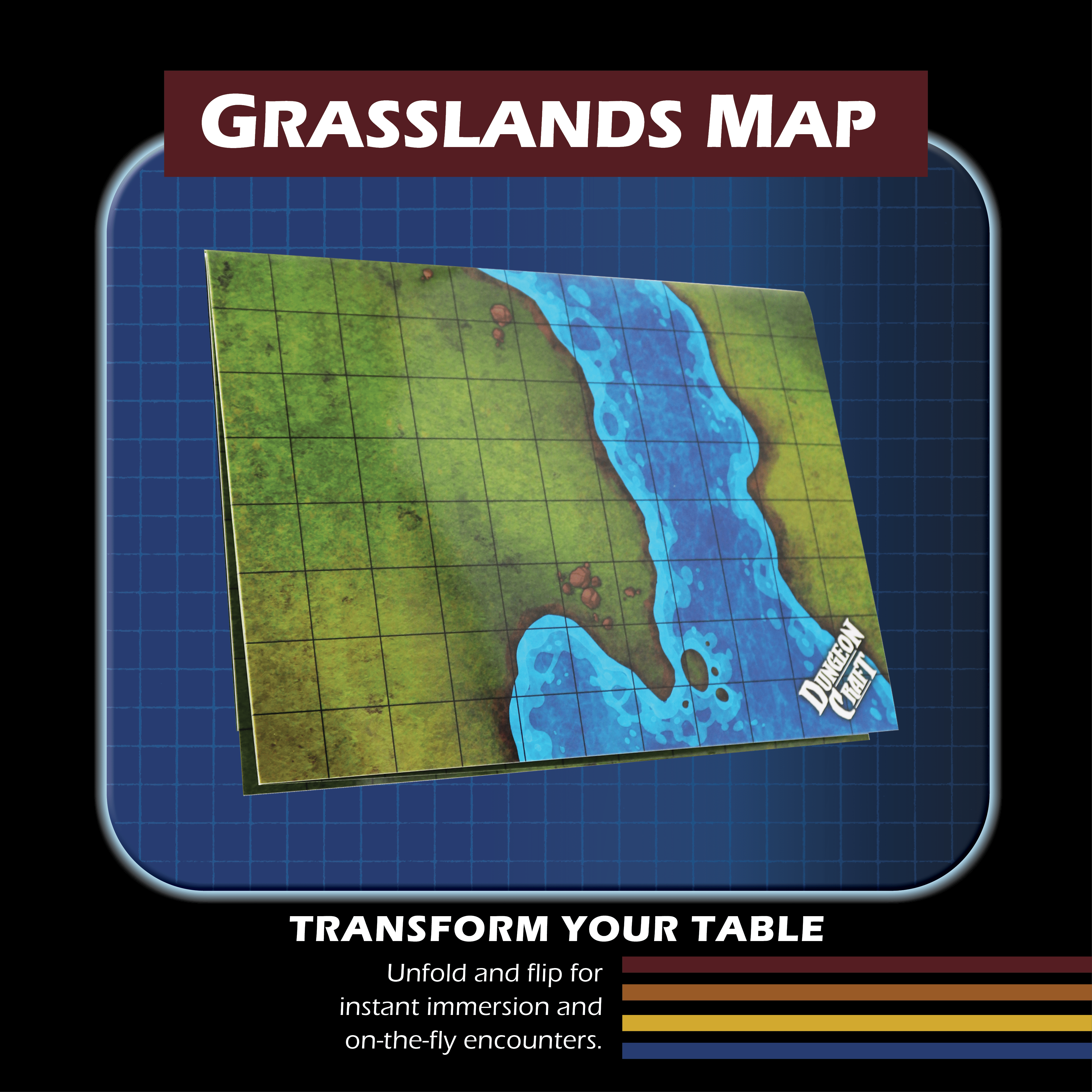 NordicDice Accessories, bøger etc BattleMap: Grasslands