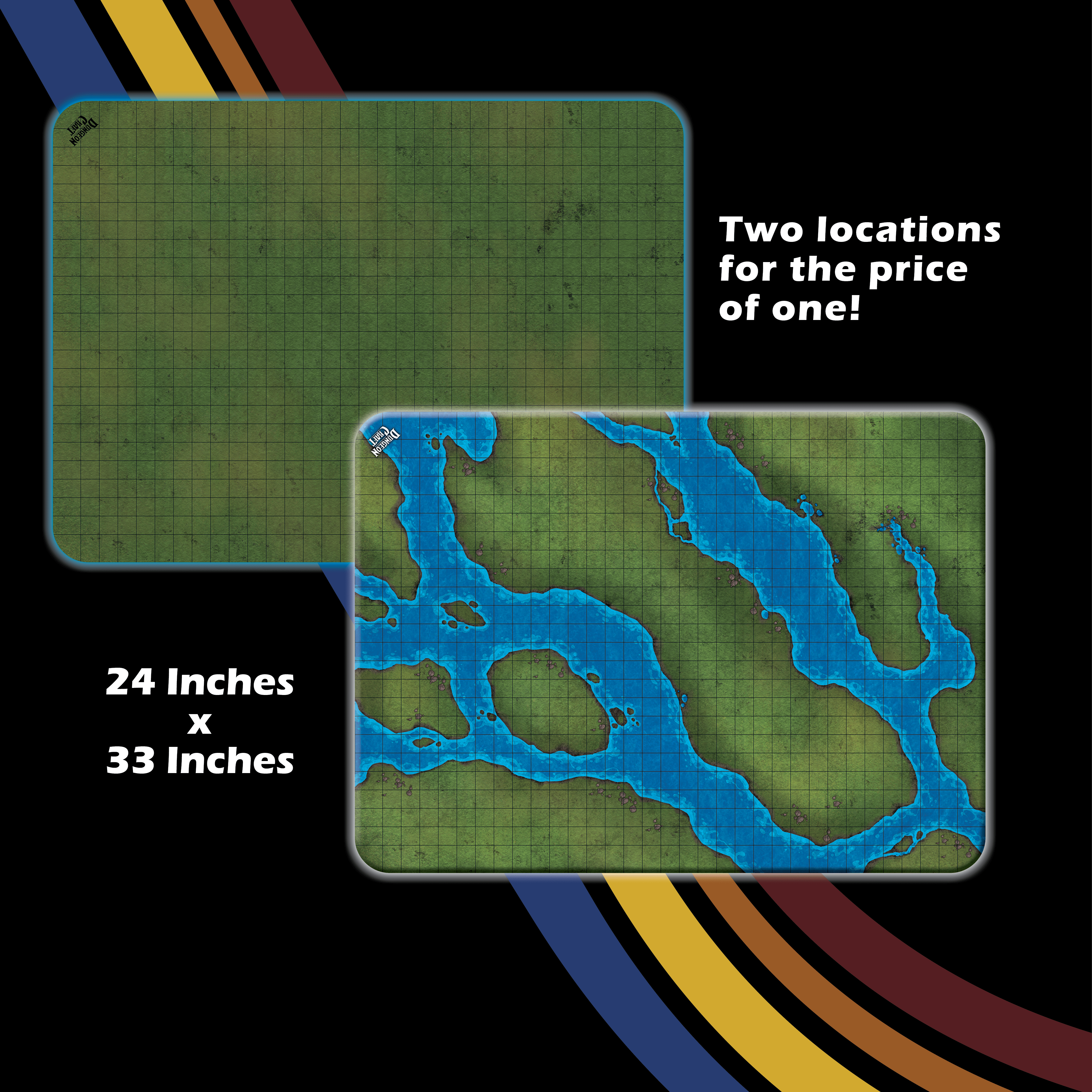 NordicDice Accessories, bøger etc BattleMap: Grasslands