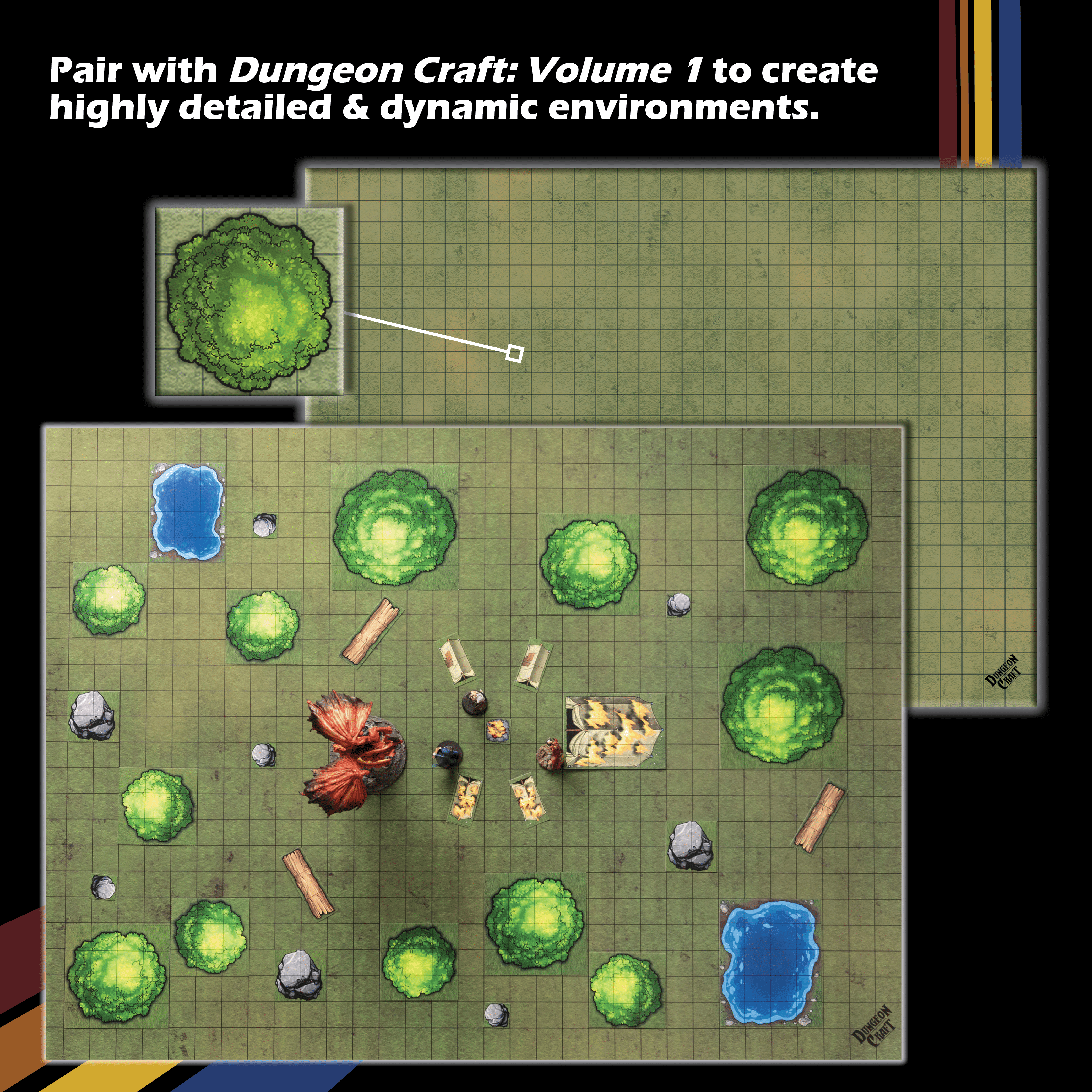 NordicDice Accessories, bøger etc BattleMap: Grasslands