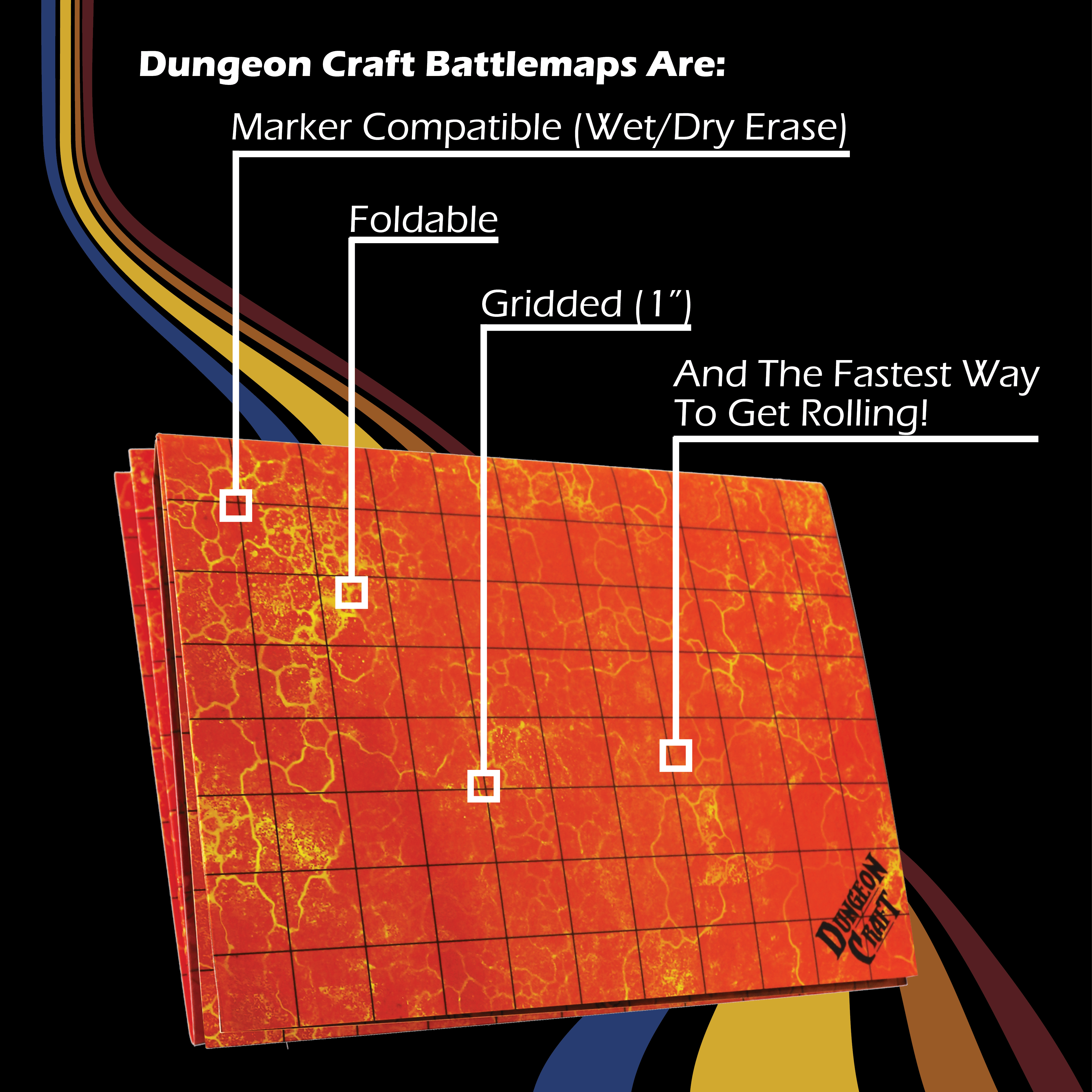 NordicDice Accessories, bøger etc BattleMap: Hell