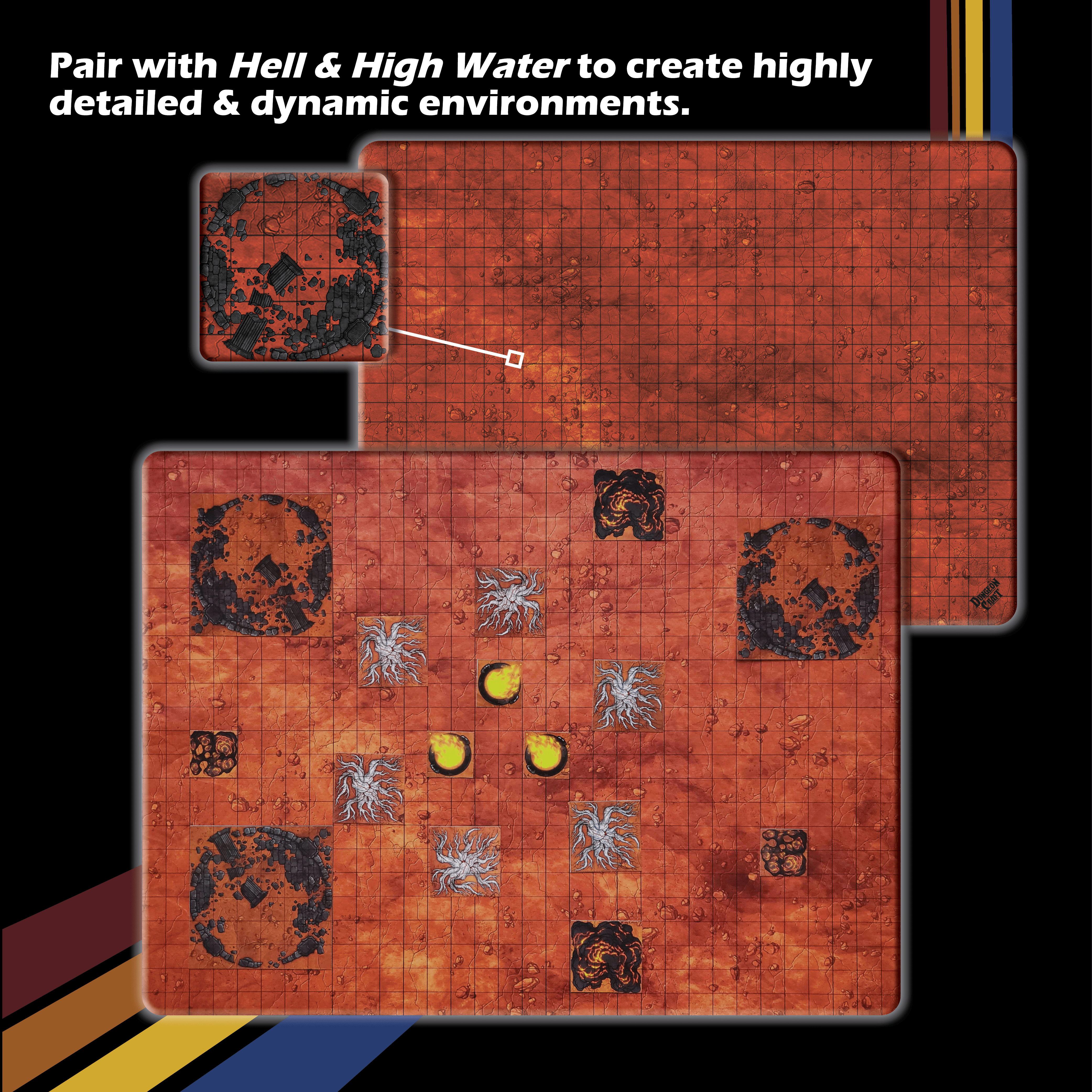 NordicDice Accessories, bøger etc BattleMap: Hell