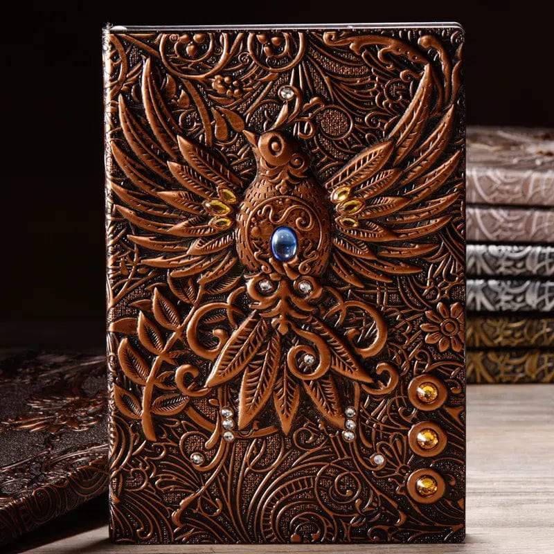 NordicDice Accessories, bøger etc Bronze phønix notebook
