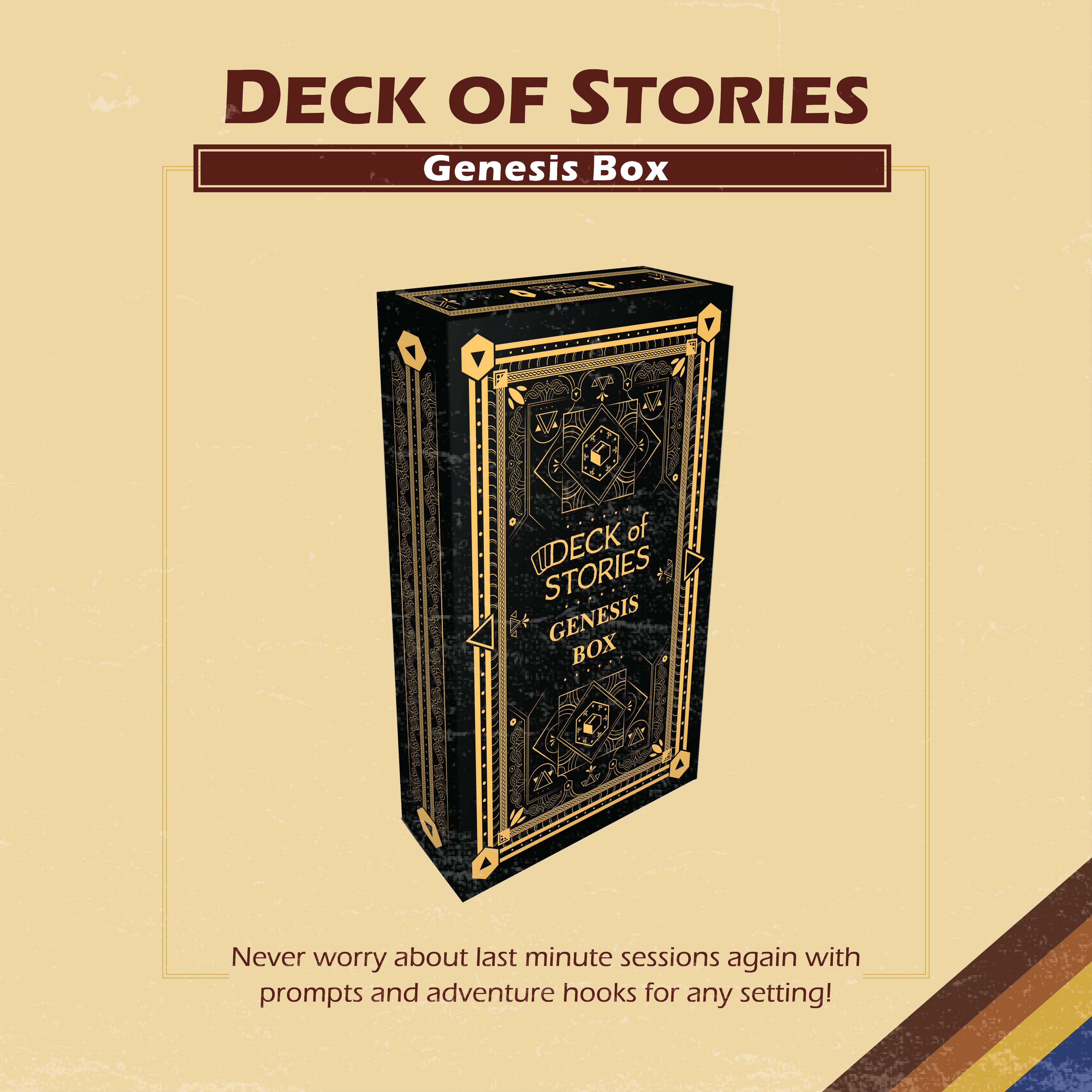NordicDice Accessories, bøger etc Deck of Stories Genesis Box