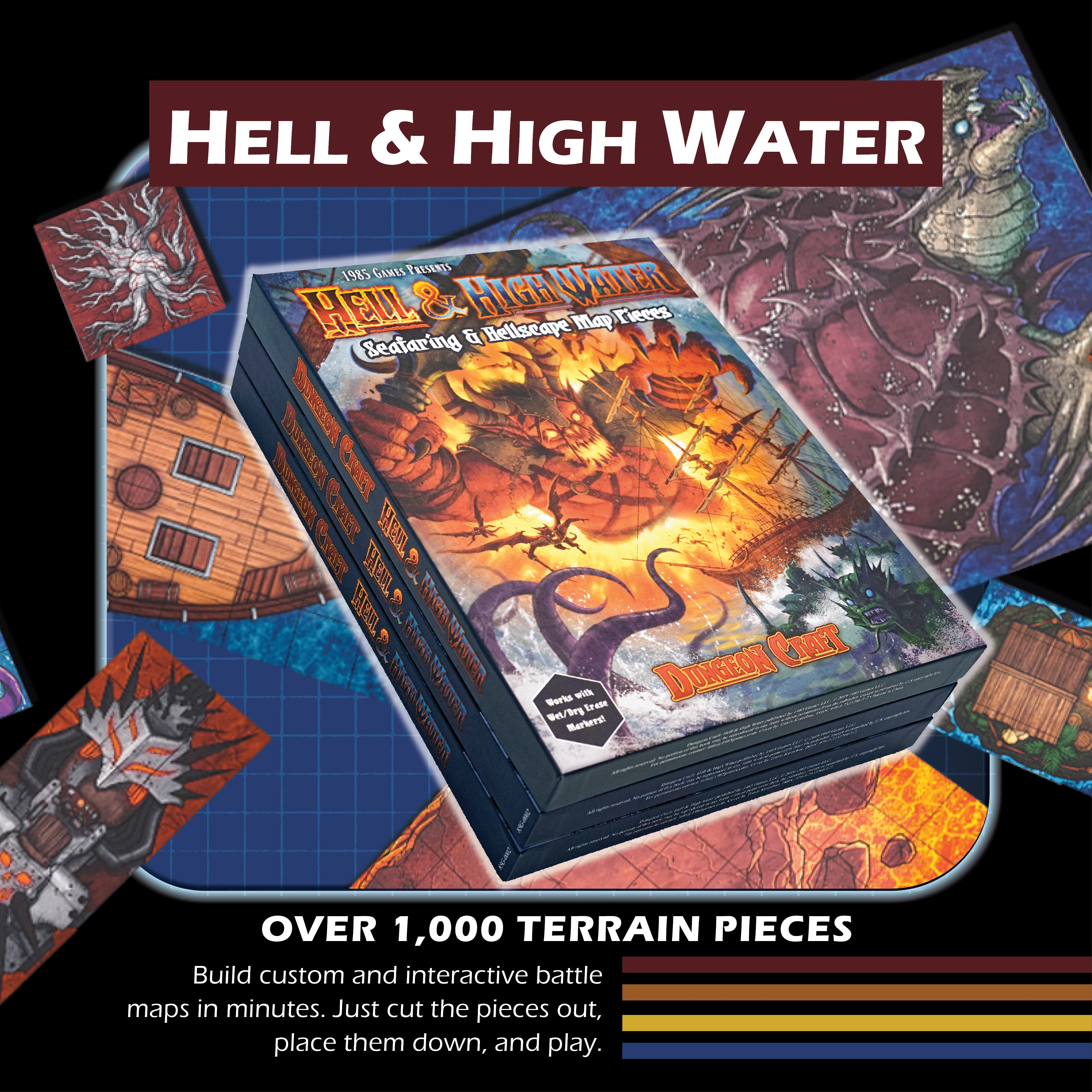 NordicDice Accessories, bøger etc Dungeon Craft - Hell & High Water Book