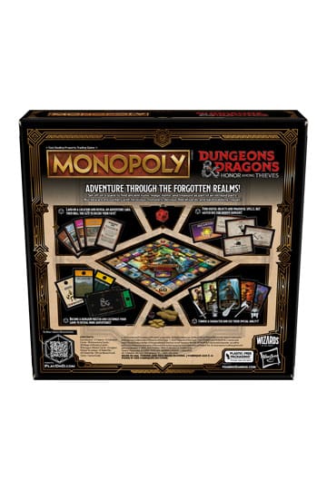 NordicDice Accessories, bøger etc MONOPOLY - DUNGEONS & DRAGONS HONOUR AMONG THIEVES (Mindre beskadiget)