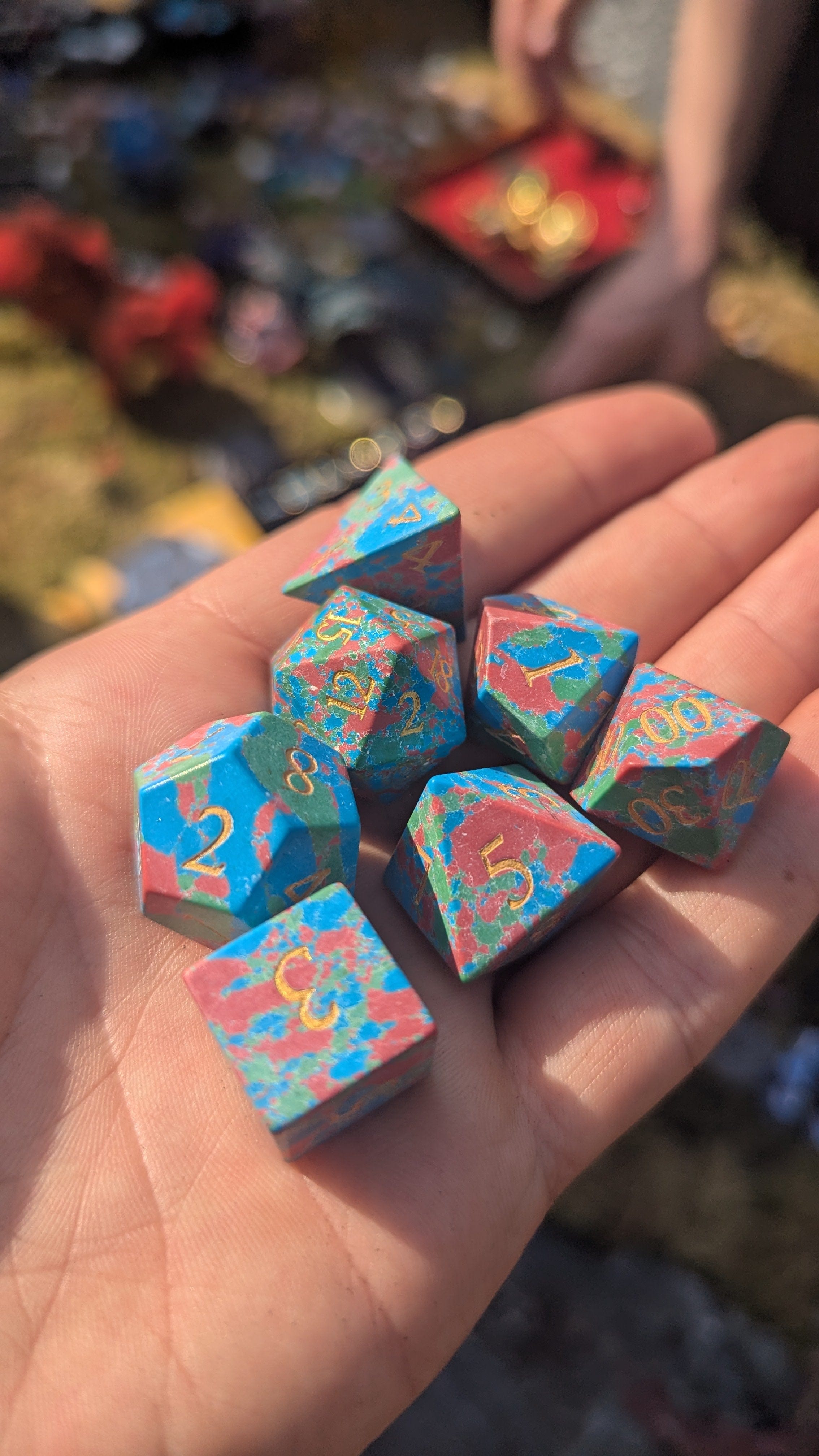 NordicDice Ædelsten og Krystal Atlas - roleplaying dice Exclusive