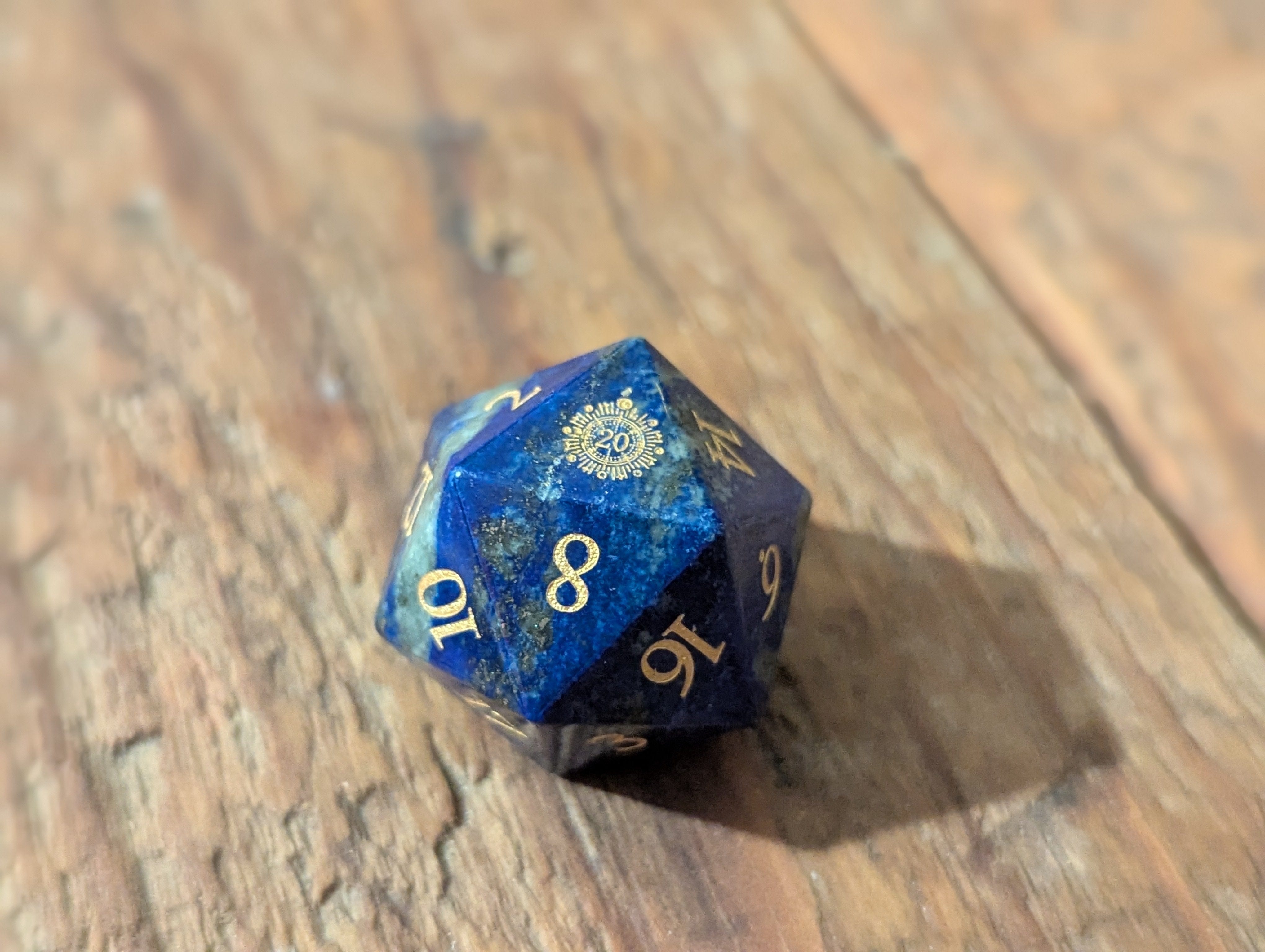 NordicDice Ædelsten og Krystal Random d20 Gem - roleplaying dice Exclusive