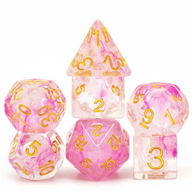 NordicDice Akryl og Resin Charming dice - terningesæt