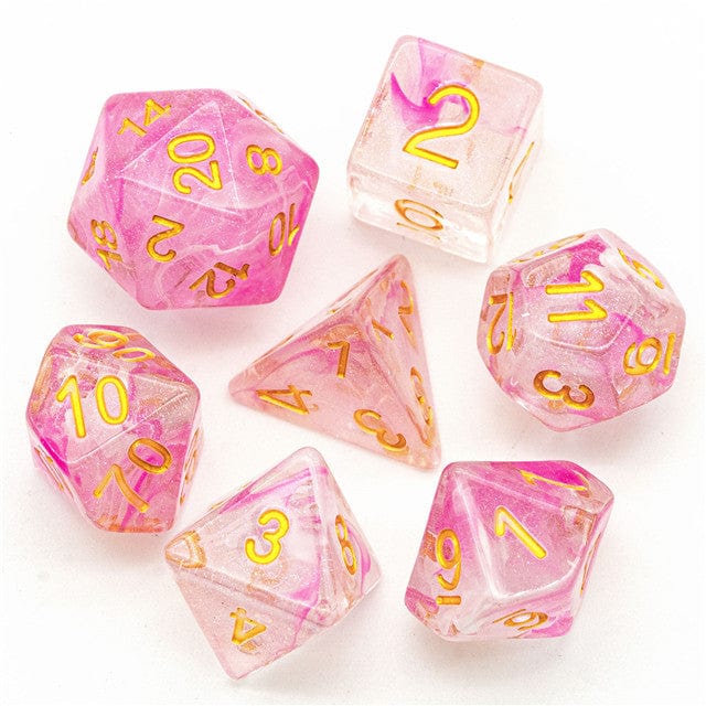 NordicDice Akryl og Resin Charming dice - terningesæt