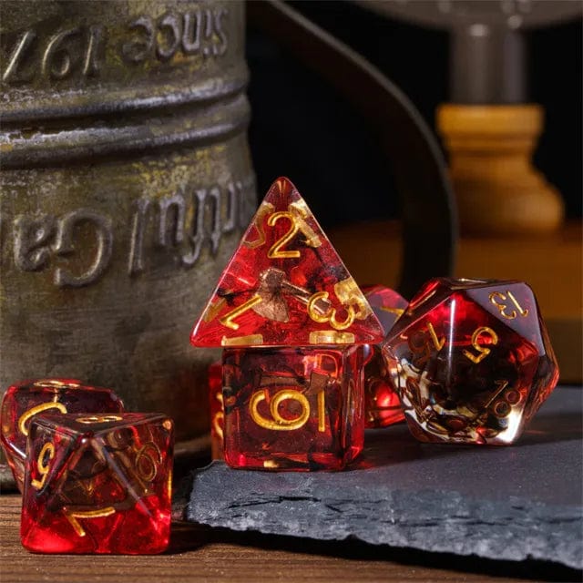 NordicDice Akryl og Resin Class dice: Barbarian Axe