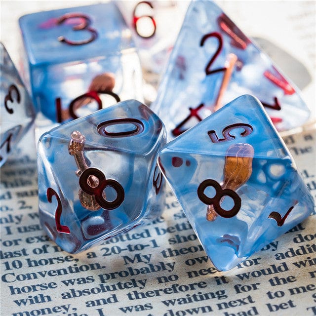 NordicDice Akryl og Resin Class dice: Bard terningesæt