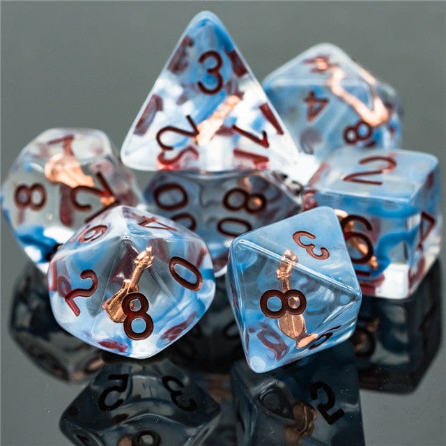 NordicDice Akryl og Resin Class dice: Bard terningesæt