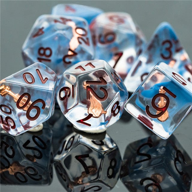 NordicDice Akryl og Resin Class dice: Bard terningesæt