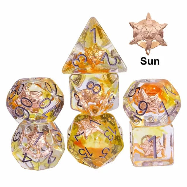 NordicDice Akryl og Resin Class dice: Cleric Sol