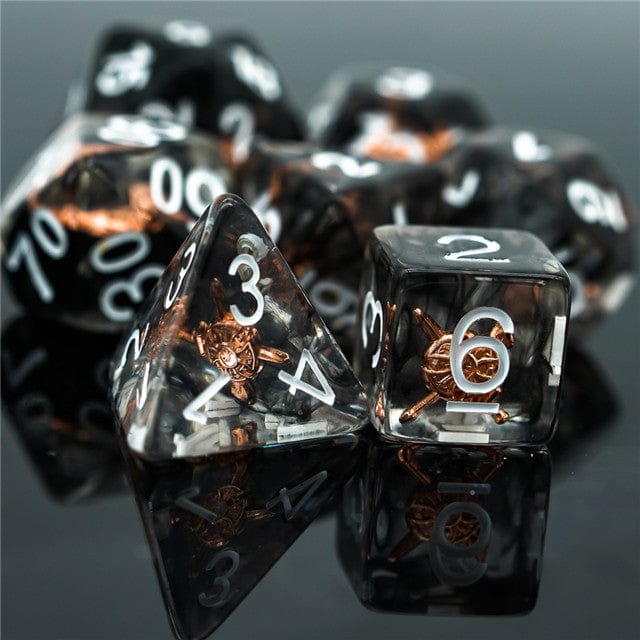 NordicDice Akryl og Resin Class dice: Fighter Dice - terningesæt