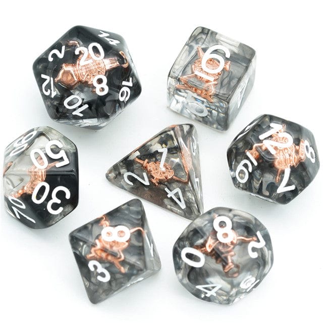 NordicDice Akryl og Resin Class dice: Fighter Dice - terningesæt