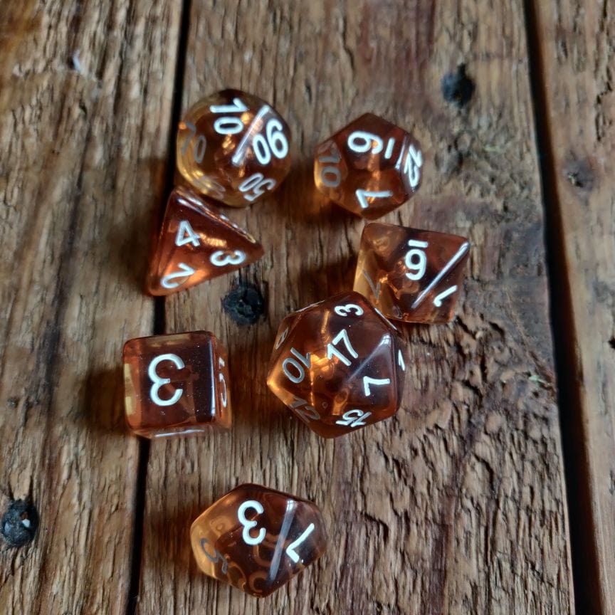 NordicDice Akryl og Resin Class dice: Paladin terningesæt- 7 stk