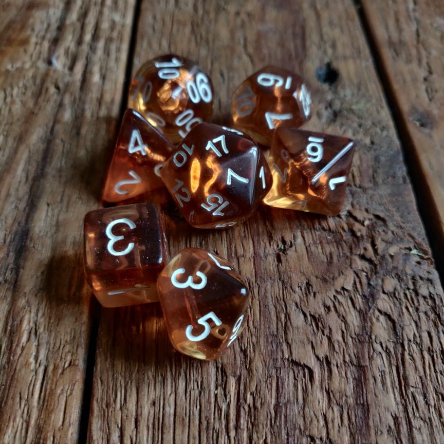 NordicDice Akryl og Resin Class dice: Paladin terningesæt- 7 stk