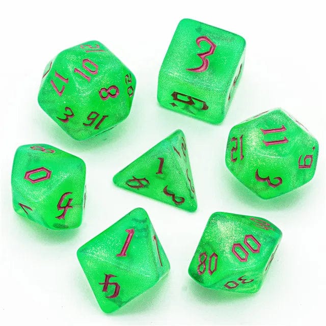 NordicDice Akryl og Resin Gift glimmer - rollespilsterninger