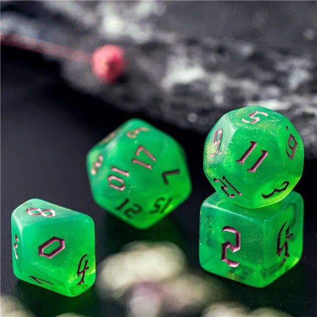 NordicDice Akryl og Resin Gift glimmer - rollespilsterninger