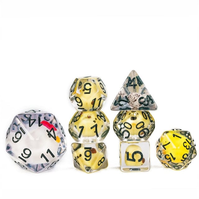 NordicDice Akryl og Resin Kylling terningeset