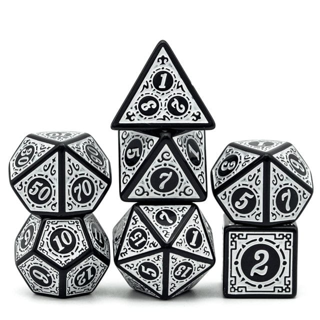 NordicDice Akryl og Resin Hvid Magisk Dice - Hvid rollespilsterning