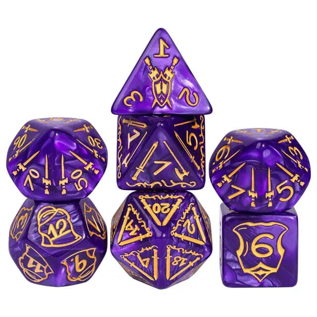 NordicDice Akryl og Resin Royal fighter dice 25mm