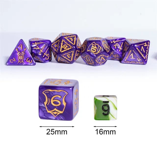 NordicDice Akryl og Resin Royal fighter dice 25mm