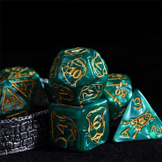 NordicDice Akryl og Resin Royal fighter dice 25mm