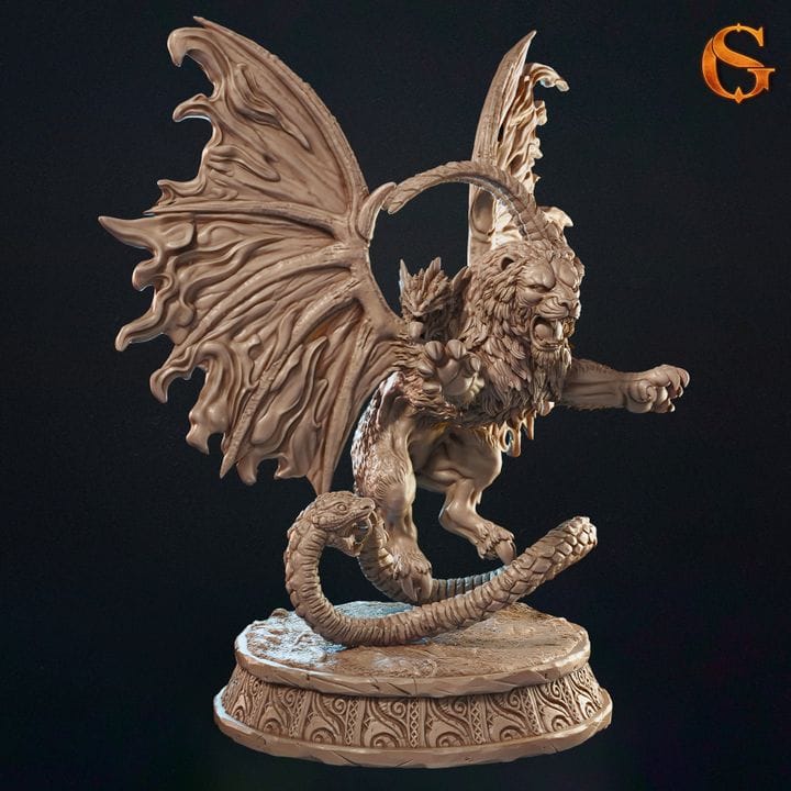 NordicDice Custom print Burning Chimera - Custom Mini