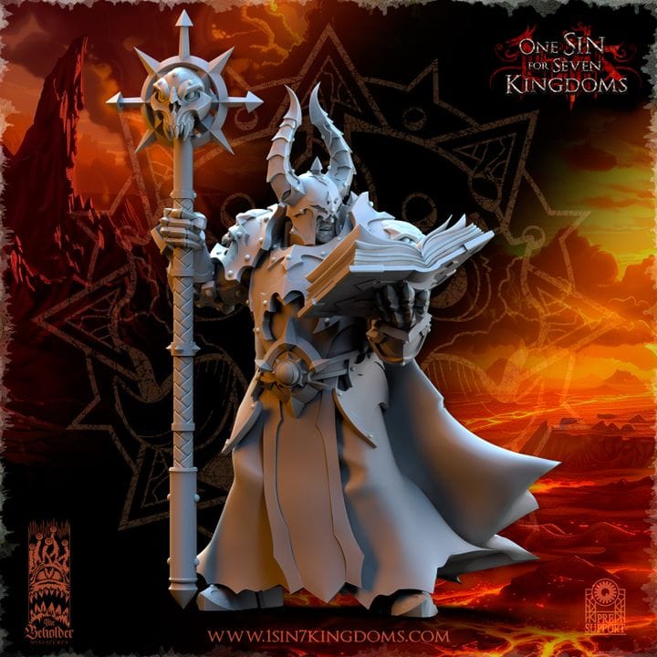 NordicDice Custom print Demonaz Ascended Sorcerer Unpainted - Custom Mini