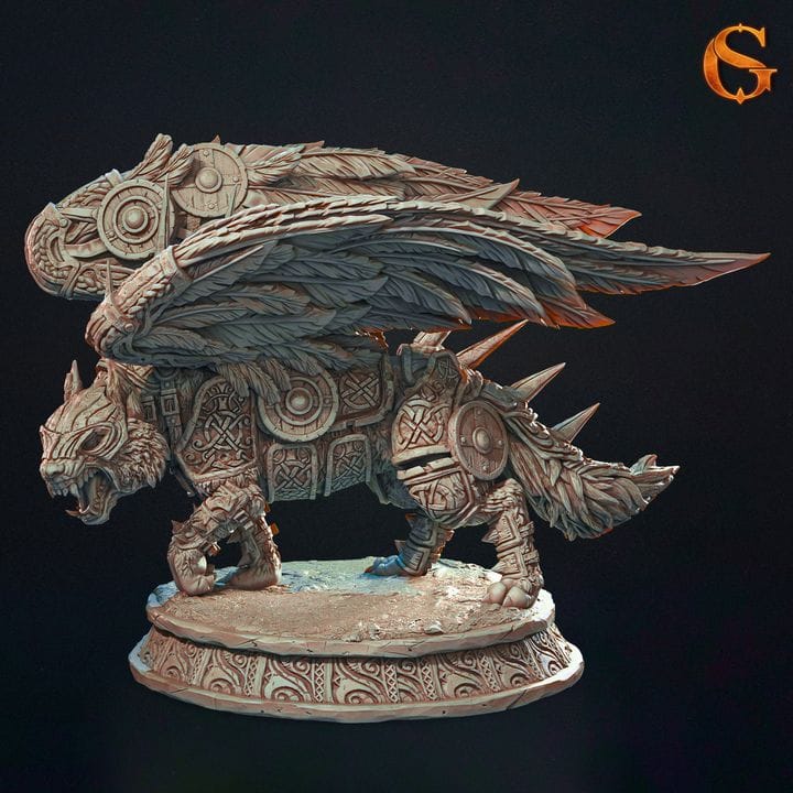 NordicDice Custom print Giant Mech-Wolf - Custom Mini