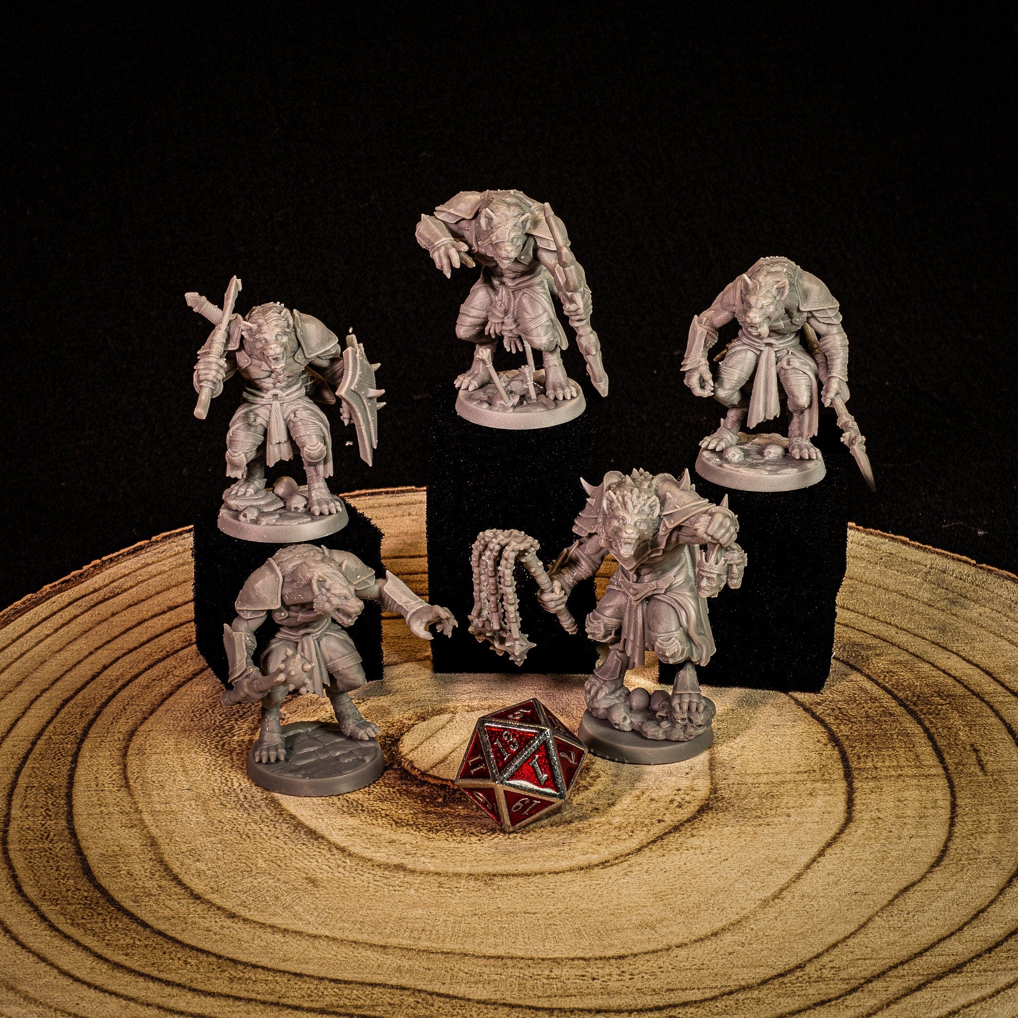 NordicDice Custom print Gnoll horde Unpainted - Custom Mini