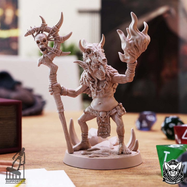 NordicDice Custom print Goblin Shaman Unpainted - Custom Mini