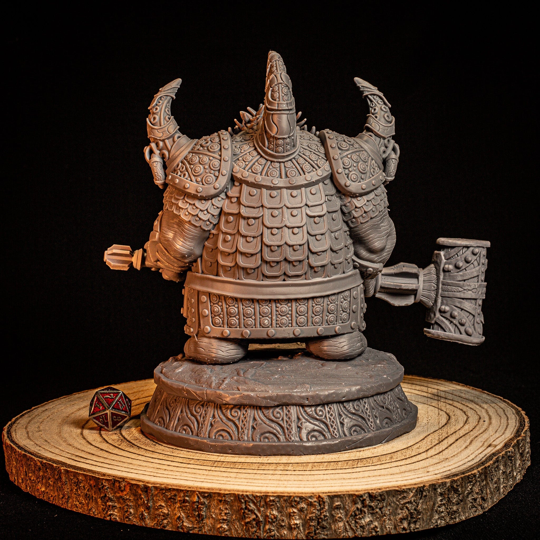 NordicDice Custom print Male Champion Were-Wooly Rhinoceros  Unpainted - Custom Mini
