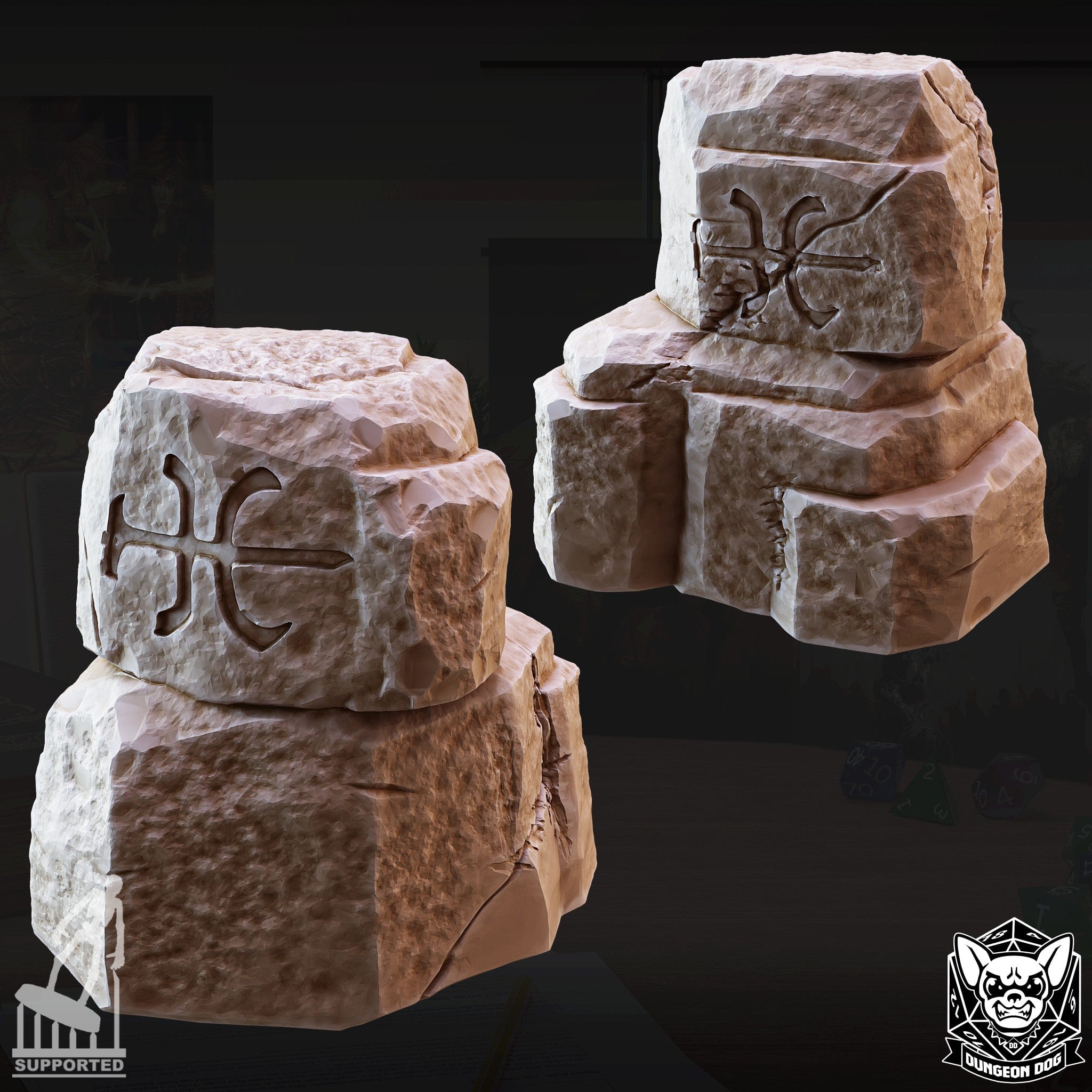 NordicDice Custom print Rune Shrine Stones - Custom Mini