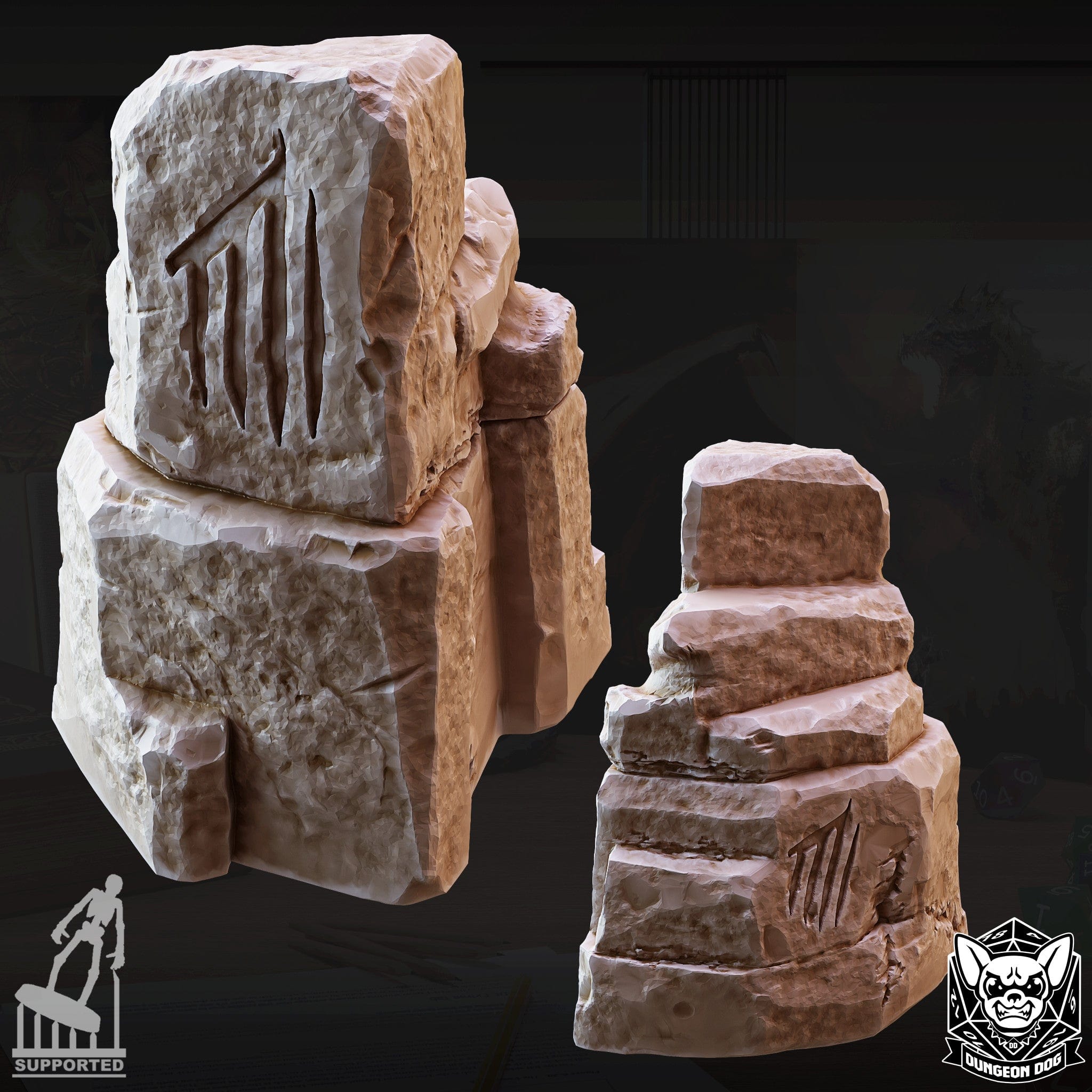 NordicDice Custom print Rune Shrine Stones - Custom Mini