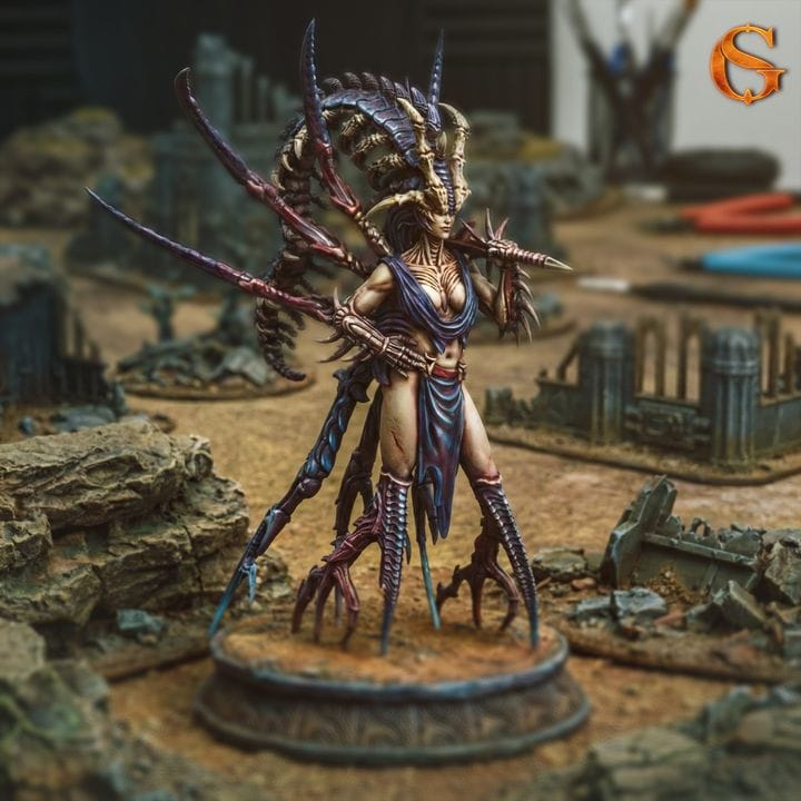 NordicDice Custom print Symbiote Warrior - Custom Mini