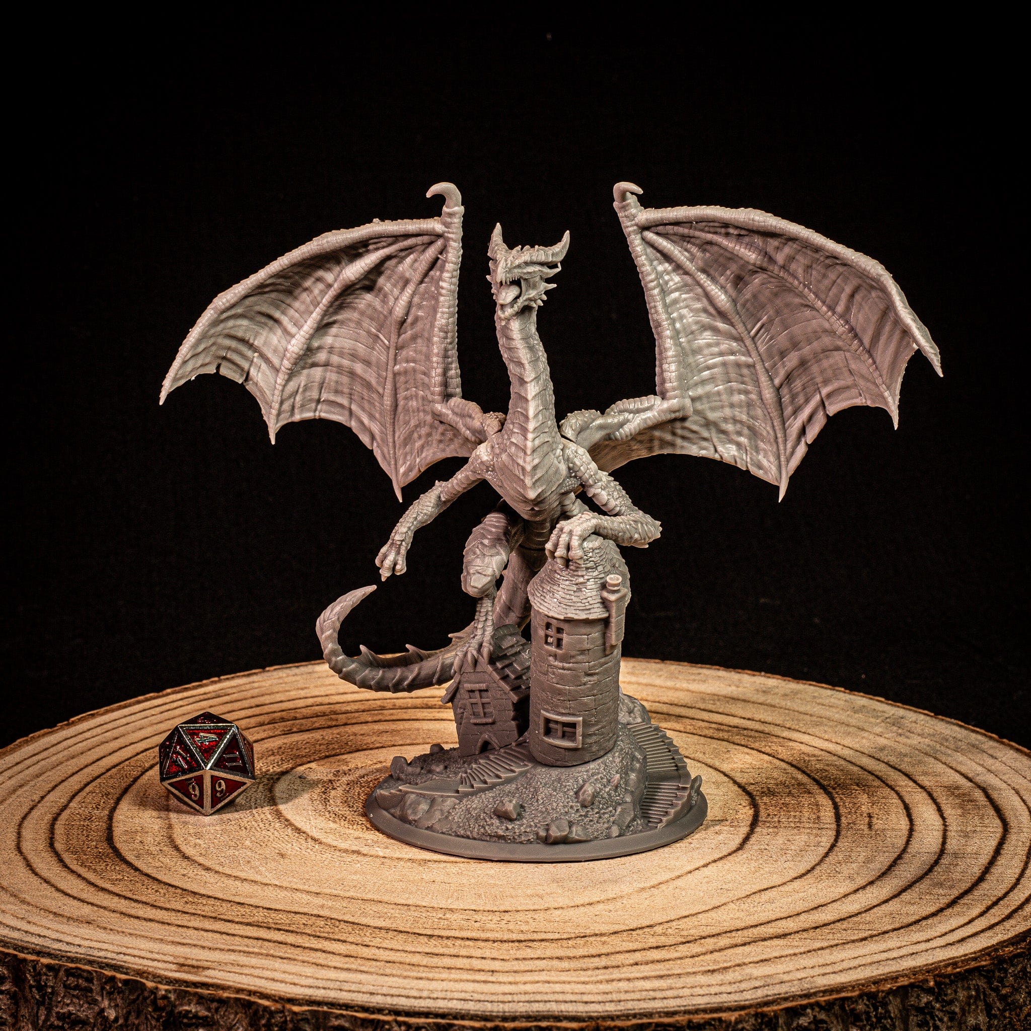 NordicDice Custom print Young Red Dragon - Custom Mini