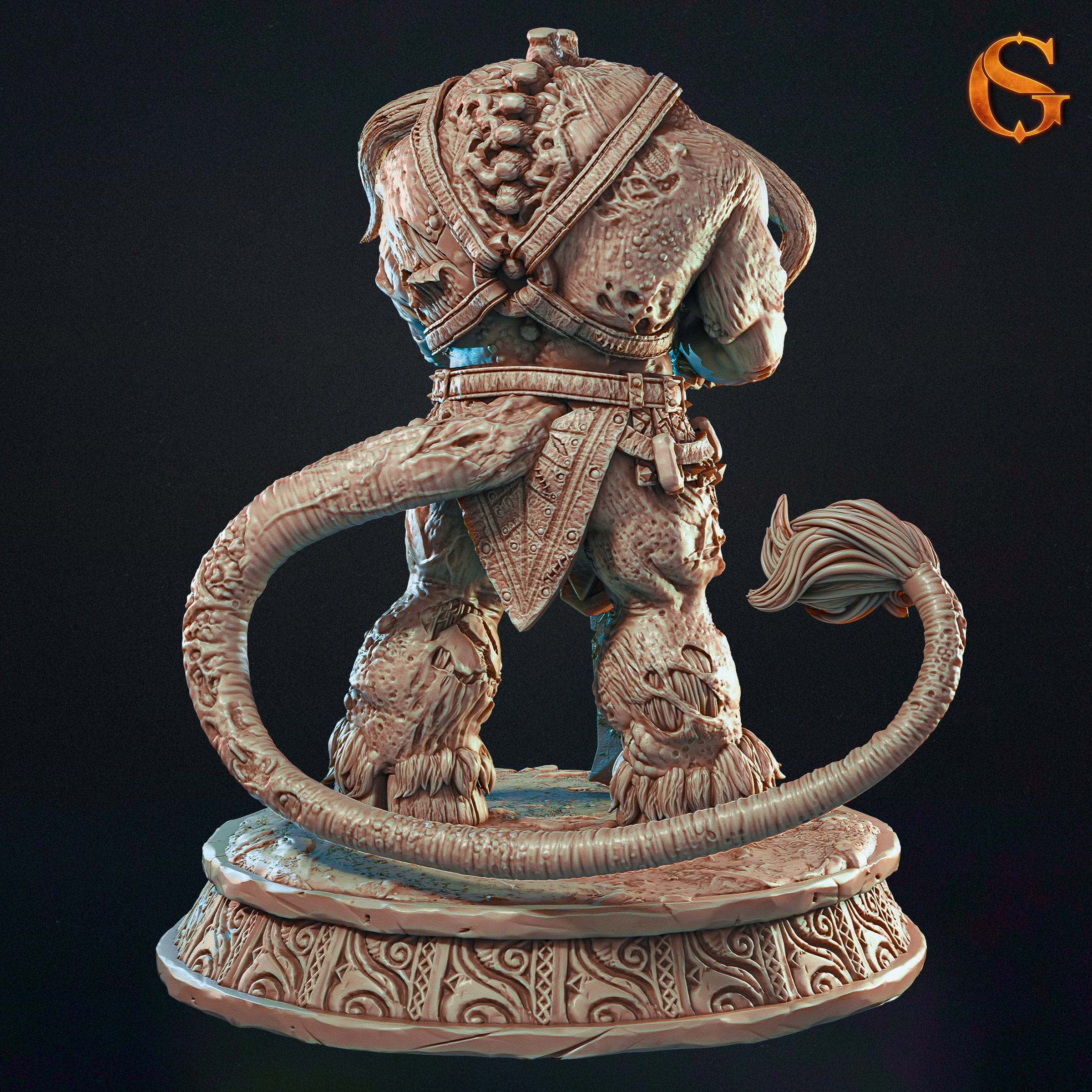 NordicDice Custom print Zombie Minotaur Unpainted - Custom Mini