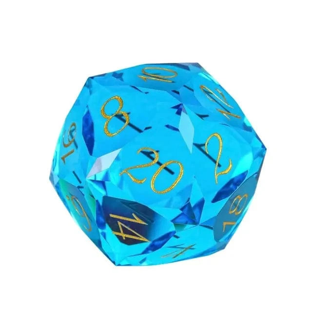 NordicDice D20 Blue Gem d20 roleplaying dice 30mm