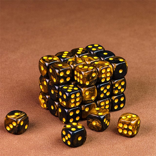 Dark brown mini d6 dice - 25 pcs