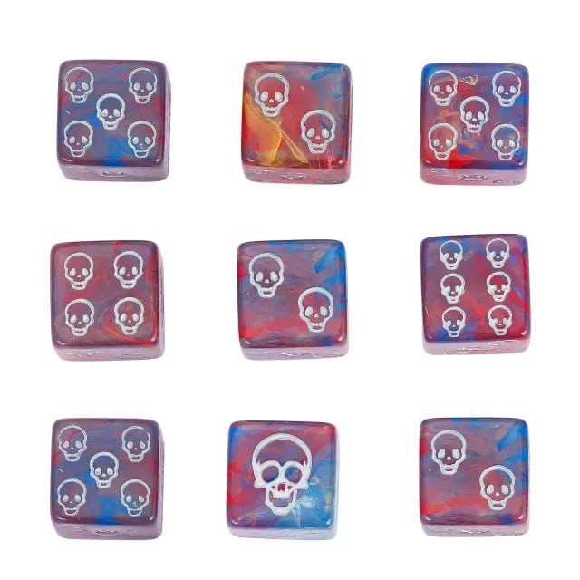 NordicDice d6 (sekssidet) Death angel d6 16mm - psychic