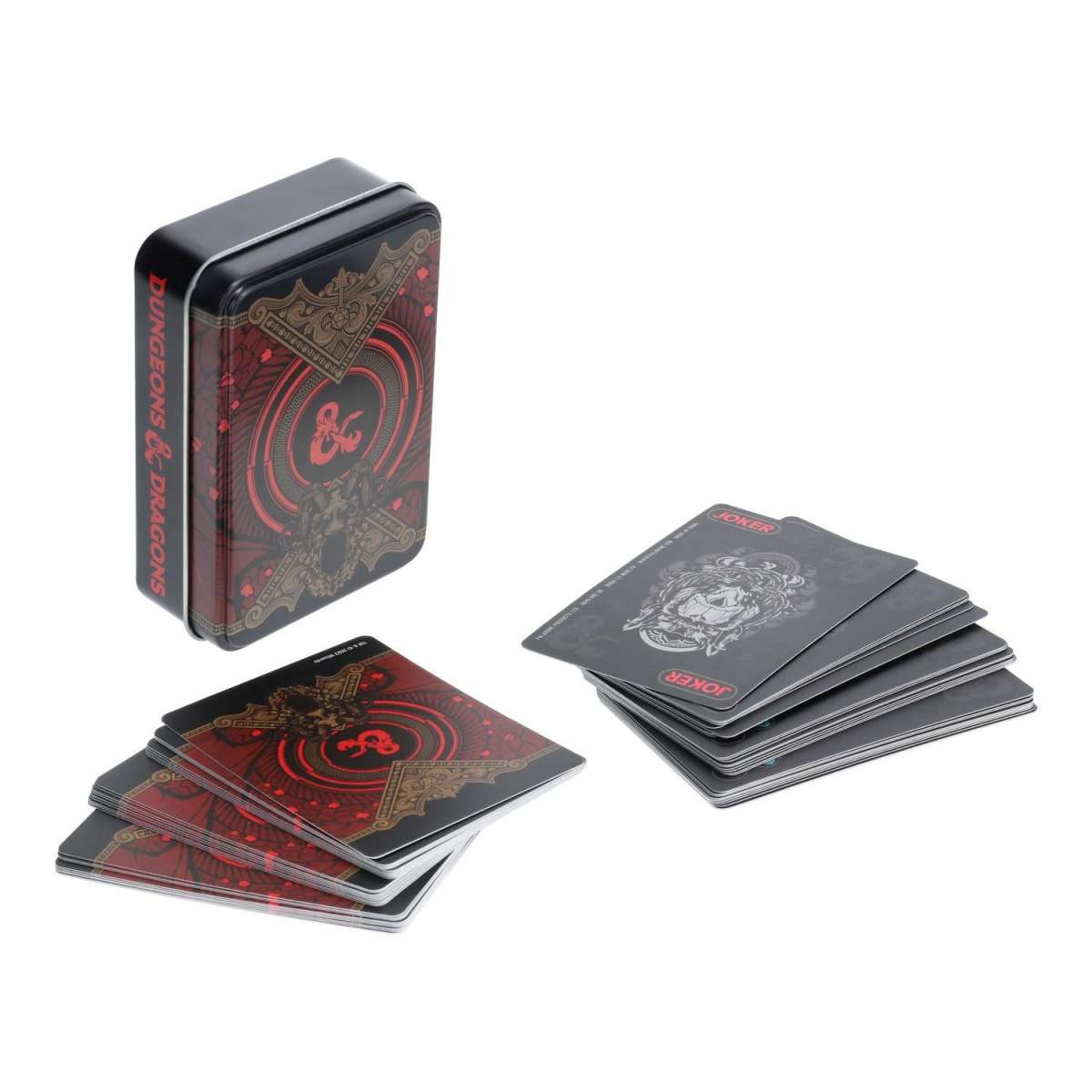 NordicDice Dungeons & Dragons: D&D Playing Cards with Storage Tin