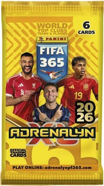 NordicDice Football FIFA 365 Adrenalyn XL 2026 Trading Cards Flow Packs