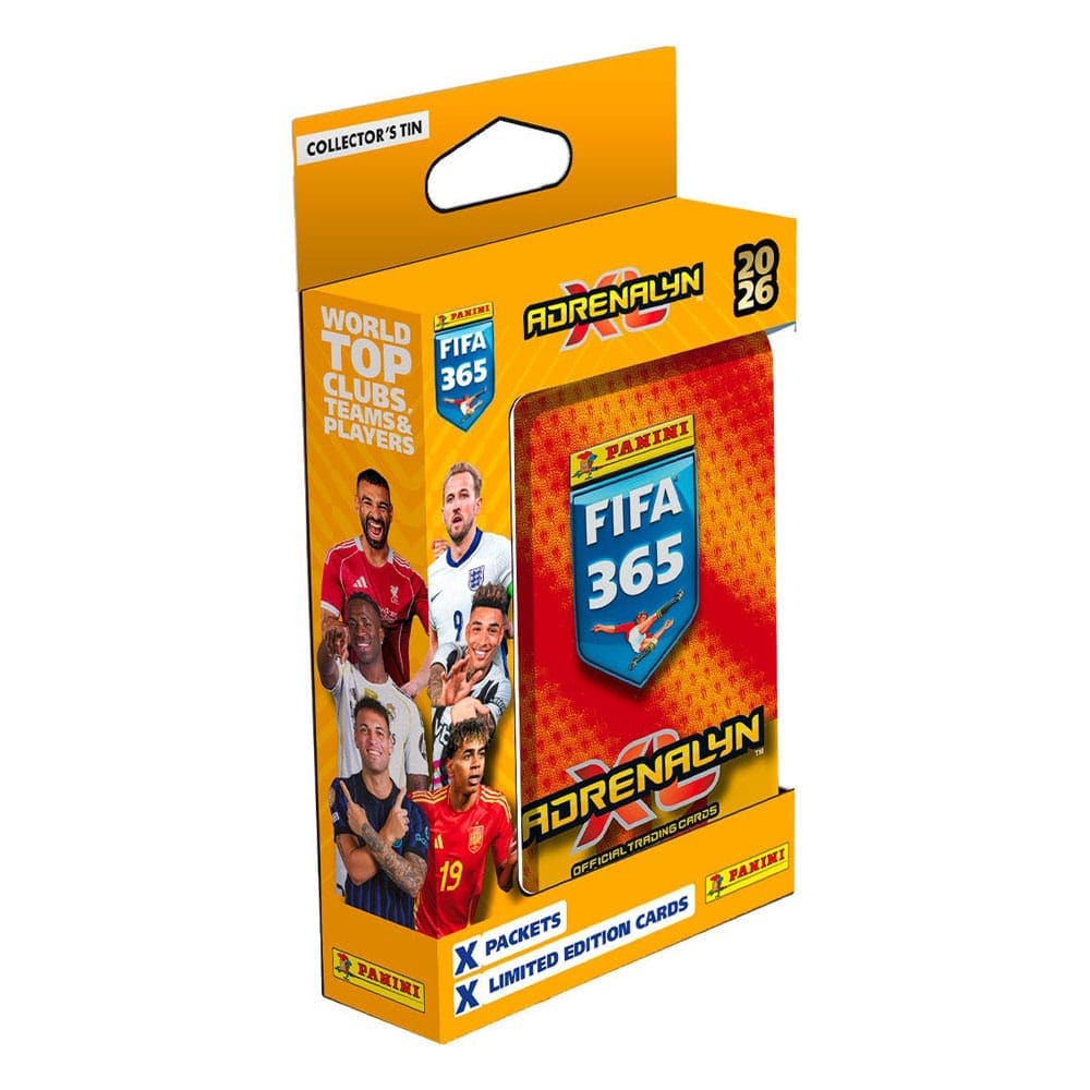 NordicDice Football FIFA 365 Adrenalyn XL 2026 Trading Cards Pocket Tin